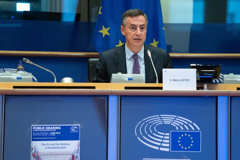 Fotografija 10: AFET Committee - Public hearing on ' The EU and the Defence of Multilateralism '