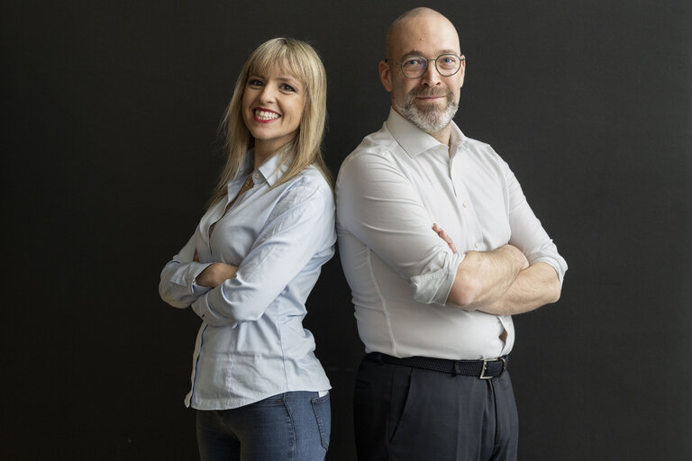 Alessandro PANZA and Silvia SARDONE in the EP in Strasbourg