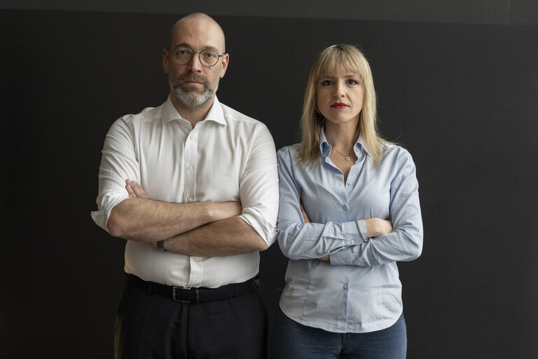 Alessandro PANZA and Silvia SARDONE in the EP in Strasbourg