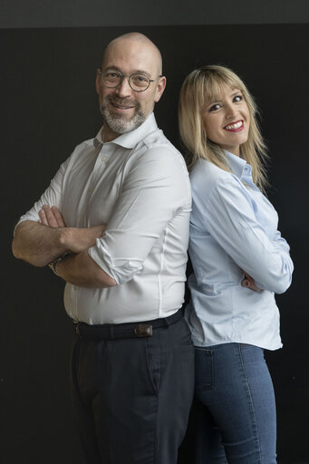 Fotografija 5: Alessandro PANZA and Silvia SARDONE in the EP in Strasbourg