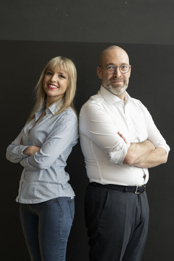 Fotografija 7: Alessandro PANZA and Silvia SARDONE in the EP in Strasbourg