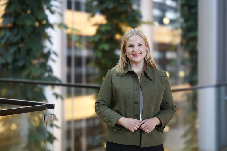 Arba KOKALARI in the EP in Strasbourg