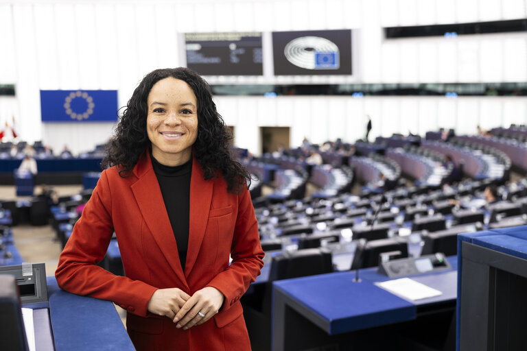 Samira RAFAELA in the EP in Strasbourg