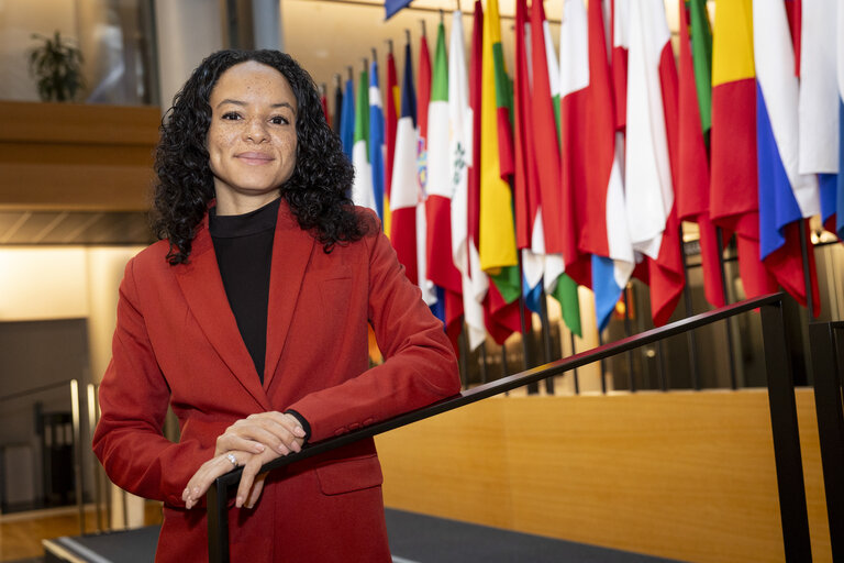 Suriet 14: Samira RAFAELA in the EP in Strasbourg