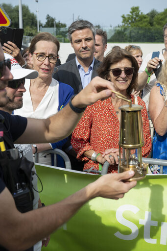 Olympics flame in the EP Strasbourg