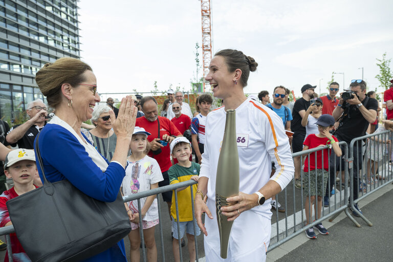 Fotografija 19: Olympics flame in the EP Strasbourg