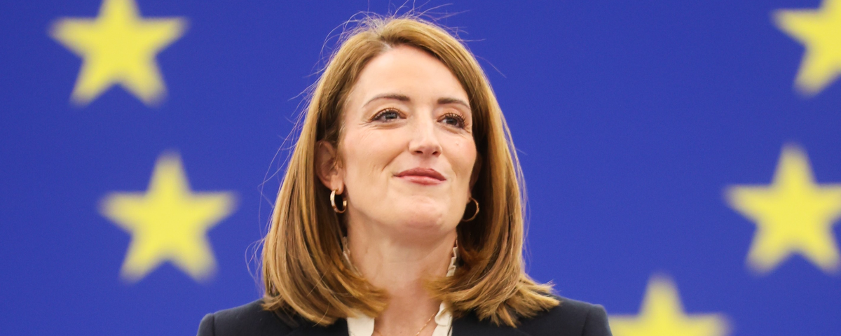 La presidente del Parlamento europeo Roberta Metsola in visita negli Stati Uniti