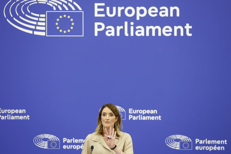 Fotografia 18: Press conference of the newly elected President of the EP