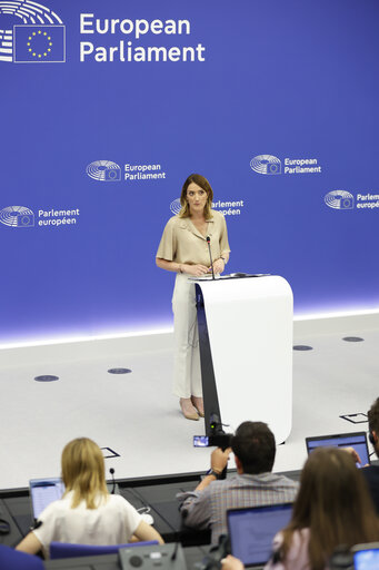 Fotografia 12: Press conference of the newly elected President of the EP