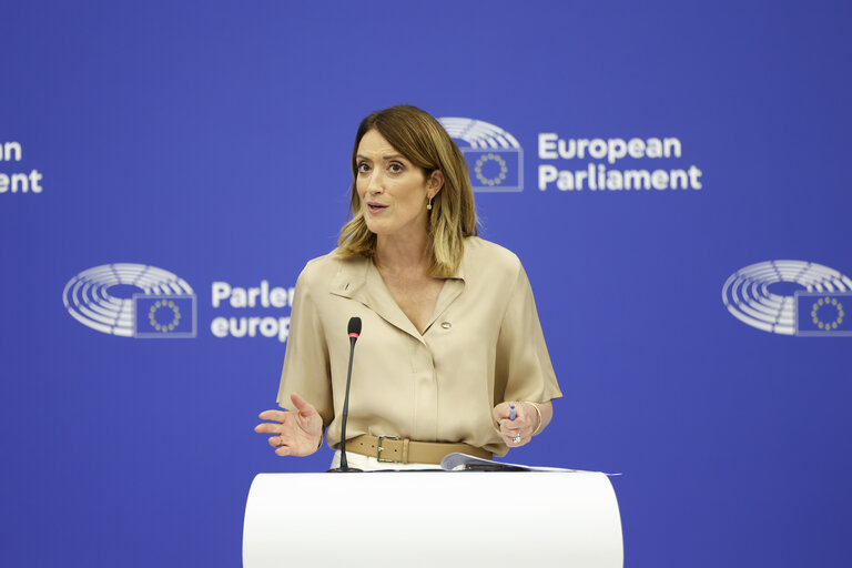 Fotografia 13: Press conference of the newly elected President of the EP