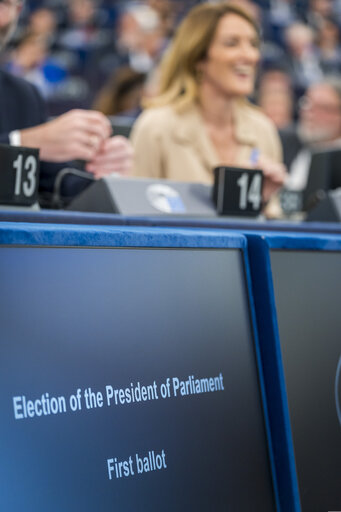 Fotagrafa 22: EP Plenary session.- Election of the new EP President