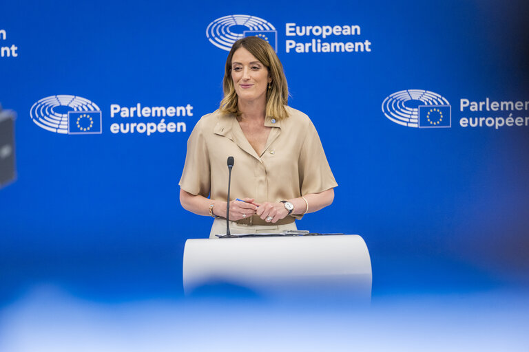 Fotografia 16: Press conference of the newly elected President of the EP