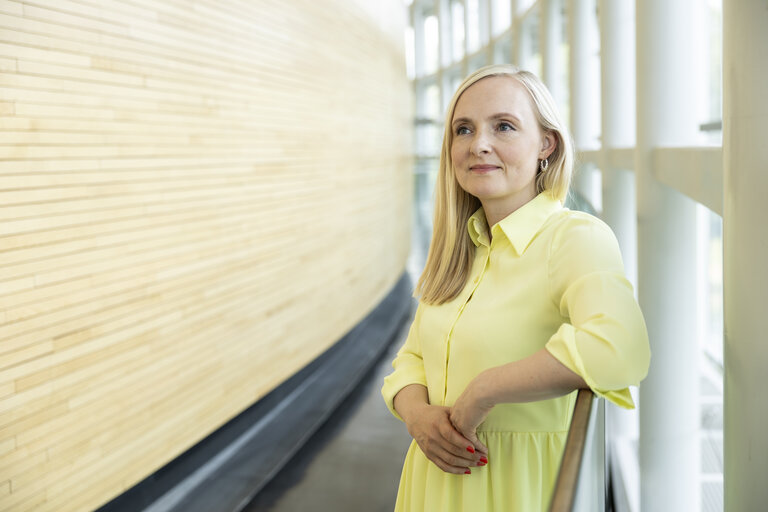 Foto 7: Maria OHISALO in the EP in Strasbourg