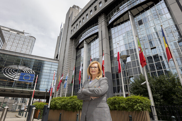 Foto 2: Malgorzata GOSIEWSKA in the EP in Brussels