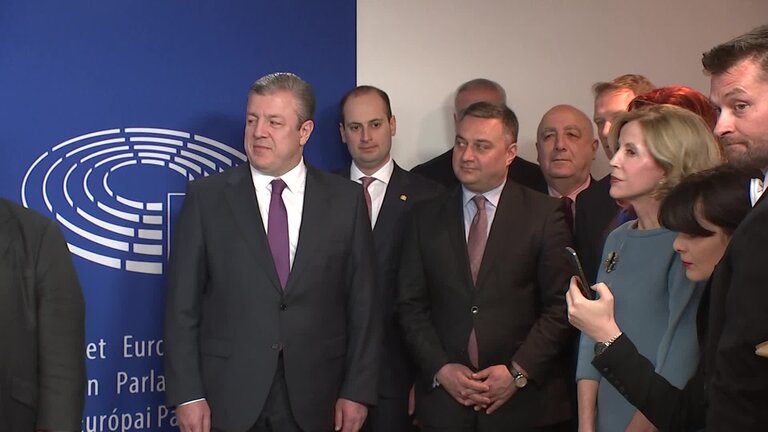 Extraordinary lex signing in presence of Antonio TAJANI, EP President and Chris AGIUS, Maltese Presidency of the Council of the EU, on visa suspension mechanism and the visa waiver for Georgia