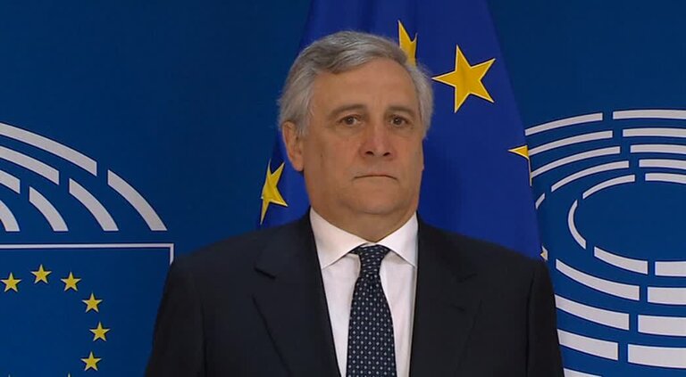 Antonio TAJANI, EP President meets with Frank-Walter STEINMEIER, President of Federal Republic of Germany: arrival and roundtable