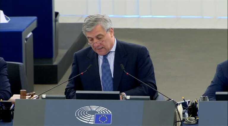 Opening of the plenary session: extracts from the opening remarks by Antonio TAJANI, EP President on sexist remarks by Polish MEP