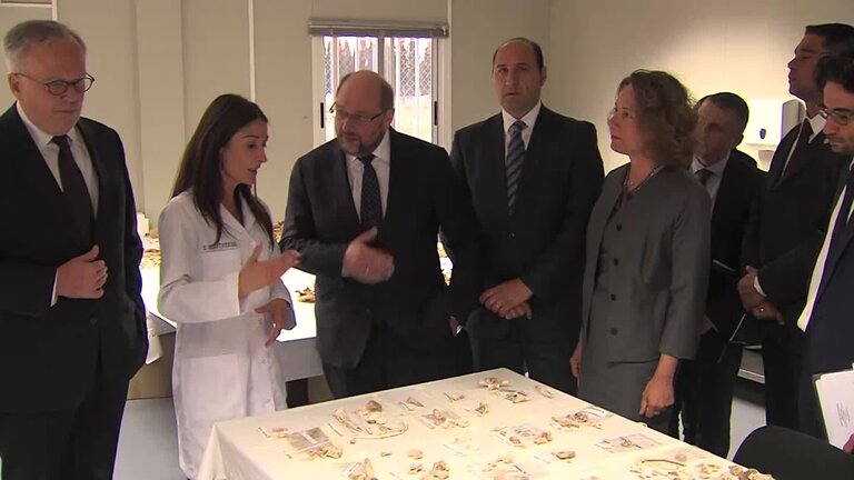 Official visit by Martin SCHULZ, EP President to Cyprus: visit to the anthropological laboratory of the Committee for Missing Persons (CMP) - extracts from the meeting with the leaders of Greek Cypriot and Turkish Cypriot political parties