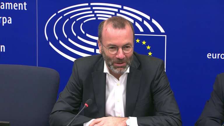 Press conference by Manfred WEBER (EPP, DE), EPP Group Leader: EPP press briefing