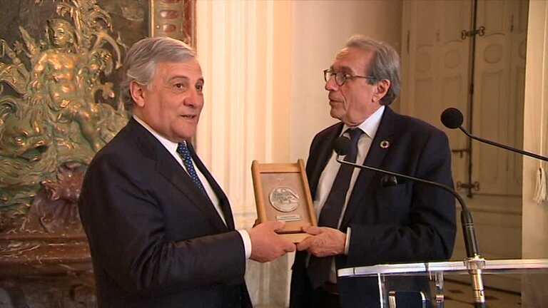 Award of the Medal of Honour from the city of Strasbourg to Antonio TAJANI, EP President: extracts from the ceremony