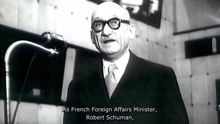 EN subt - Clip: Exhibition for the 70th anniversary of the Schuman Declaration (Version with English subtitles)