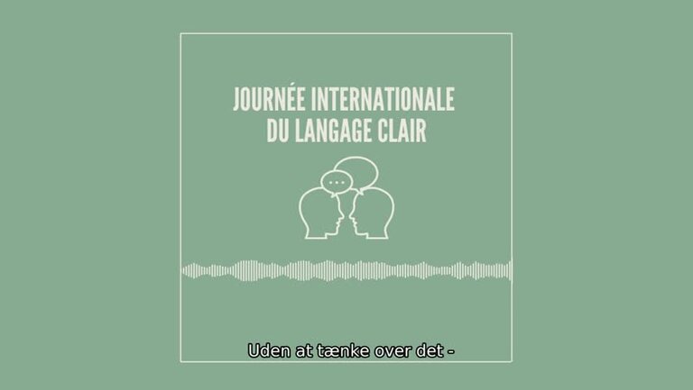 [DA-AUDIO] Den internationale dag for klart sprog