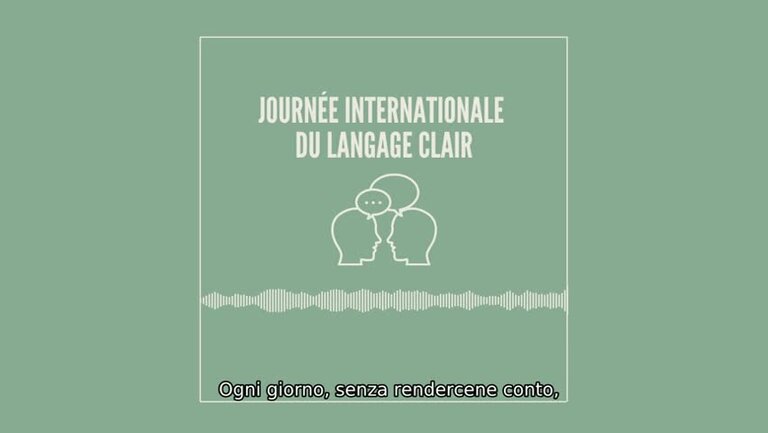 [IT-AUDIO] Giornata internazionale del linguaggio chiaro