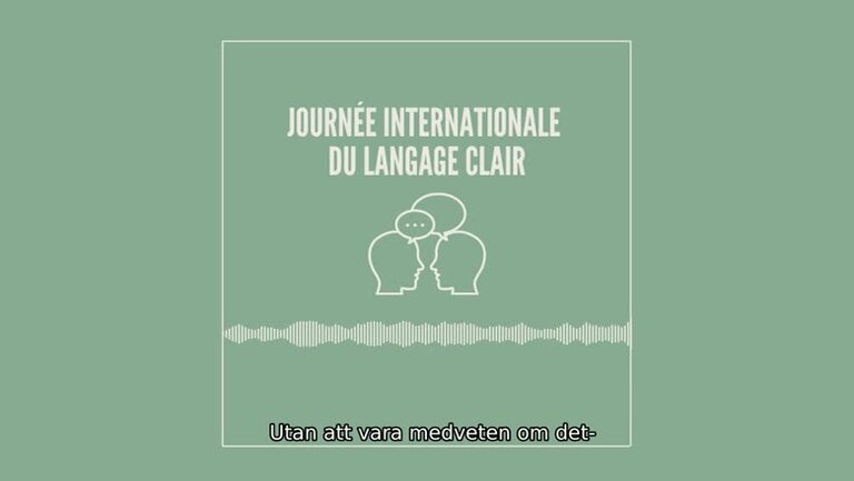 [SV-AUDIO] Internationella klarspråksdagen