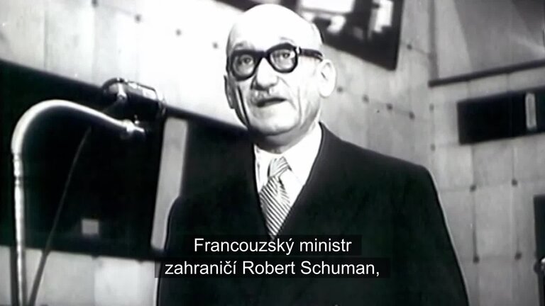 CS subt - Clip: Exhibition for the 70th anniversary of the Schuman Declaration (Version with Czech subtitles)