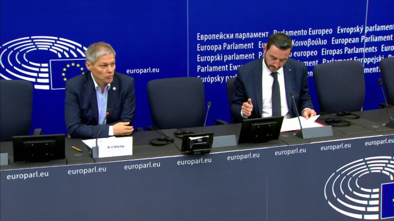 Press conference by Dacian CIOLOȘ (RE, RO): presentation of Renew Europe Group leader's priorities