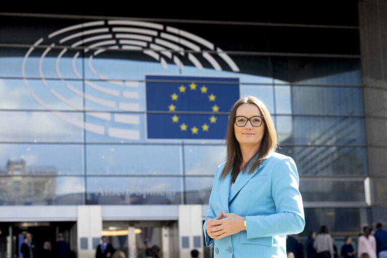 Foto 13: Jagna MARCZULAJTIS WALCZAK in the EP in Brussels