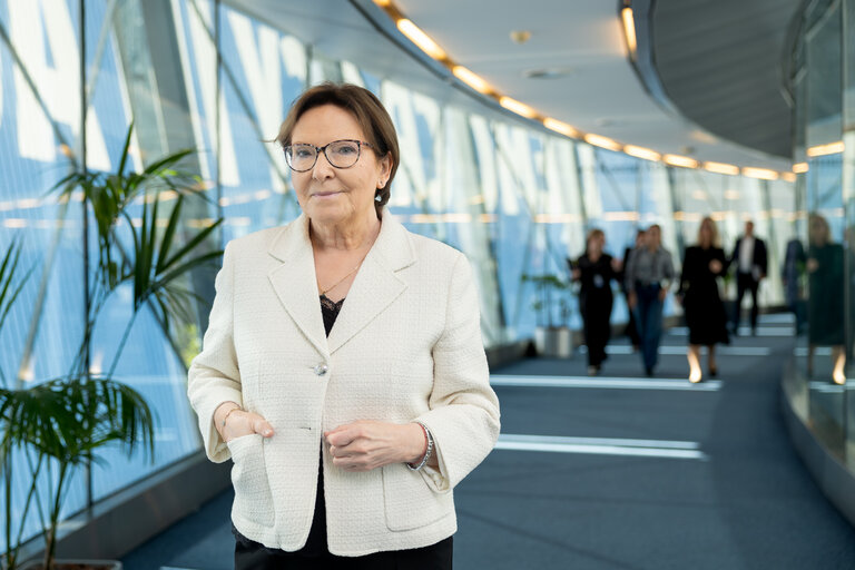 Φωτογραφία 2: Ewa KOPACZ in the EP in Brussels