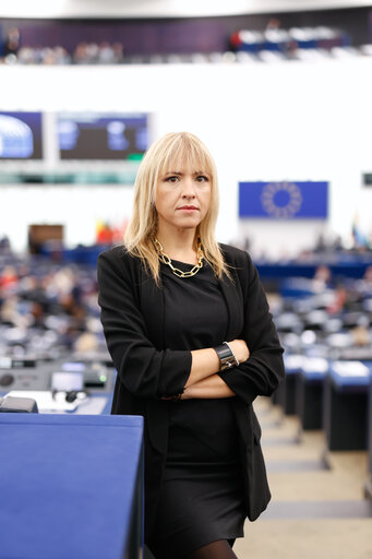 Silvia SARDONE in the EP in Strasbourg