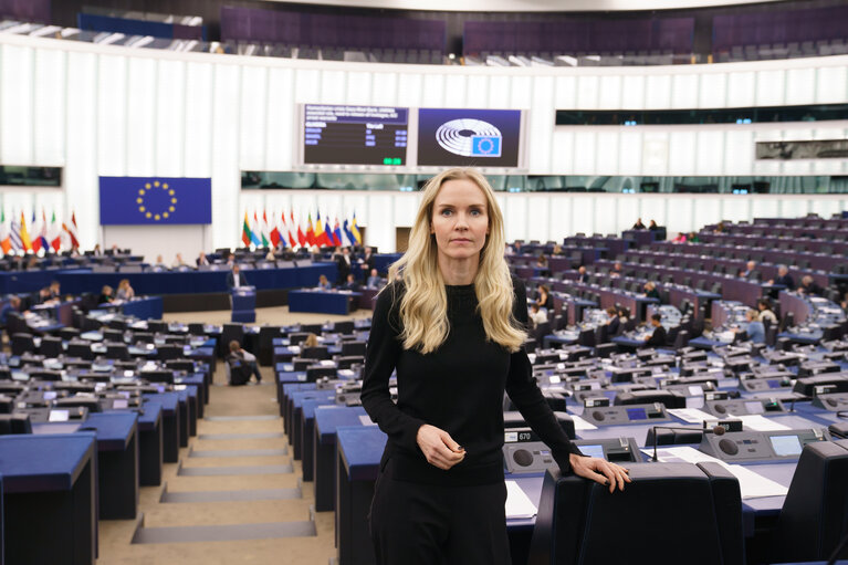 Aura SALLA  in the EP in Strasbourg