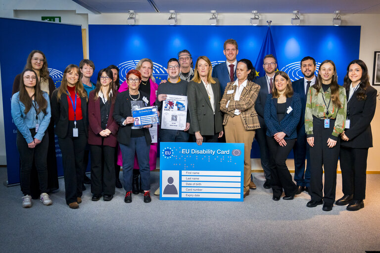 Roberta METSOLA, EP President meets with disability rights advocates on the International Day of Persons with Disabilities