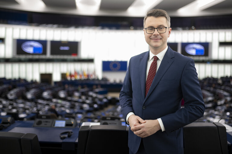 Piotr MULLER in the EP in Strasbourg