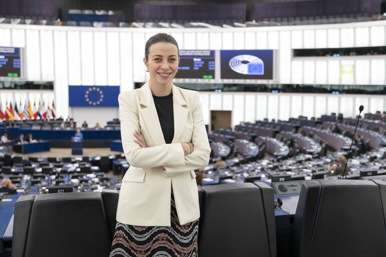 Billede 14: Irena JOVEVA in the EP in Strasbourg