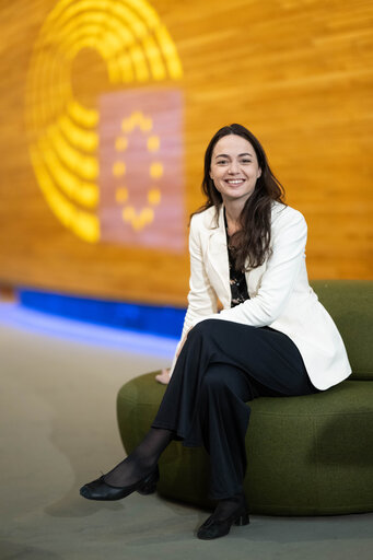 Chloé RIDEL in the EP in Strasbourg