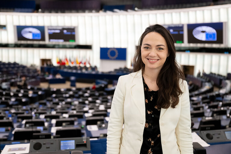 Chloé RIDEL in the EP in Strasbourg