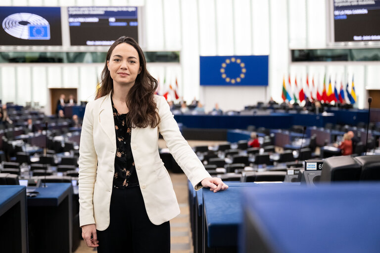 Chloé RIDEL in the EP in Strasbourg