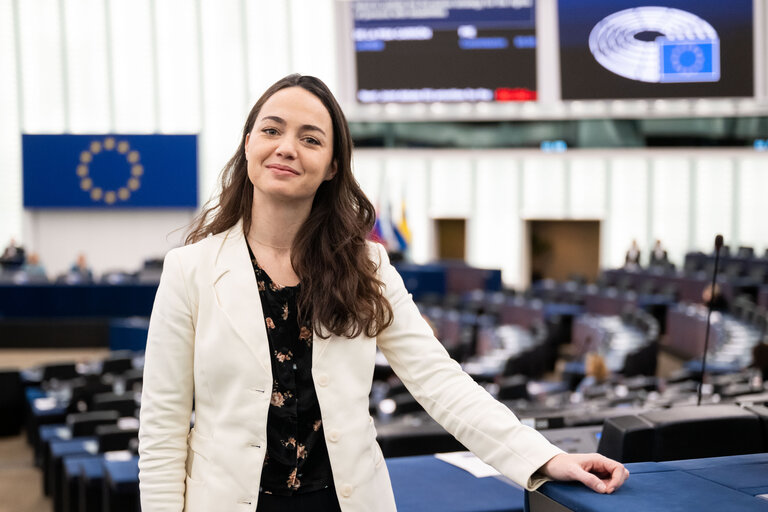 Chloé RIDEL in the EP in Strasbourg