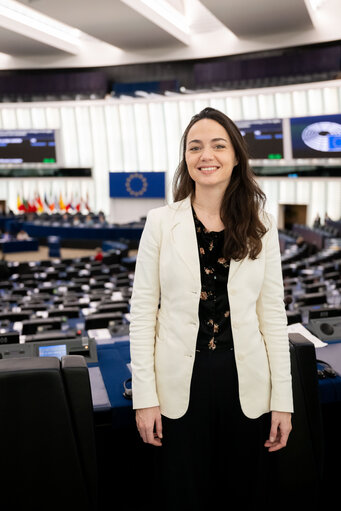 Chloé RIDEL in the EP in Strasbourg