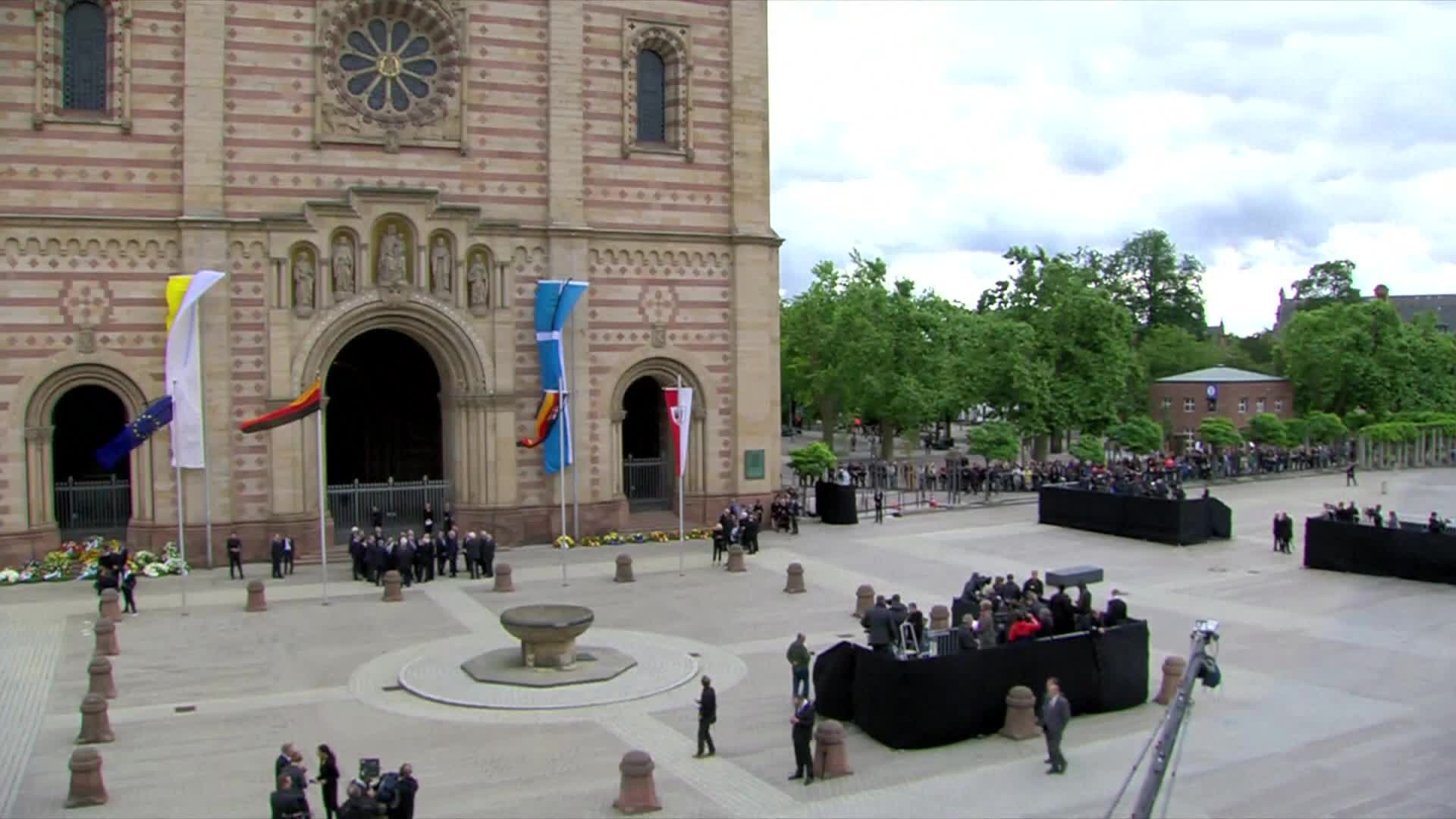 Funeral service in Speyer, Germany for the former Chancellor of Germany Helmut KOHL in the presence of Jean-Claude JUNCKER, President of the EC, and Antonio TAJANI, EP President