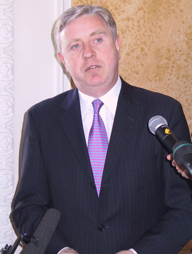 Fotogrāfija 3: Pat Cox, EP President, during his official visit to Estonia, October 15, 2003