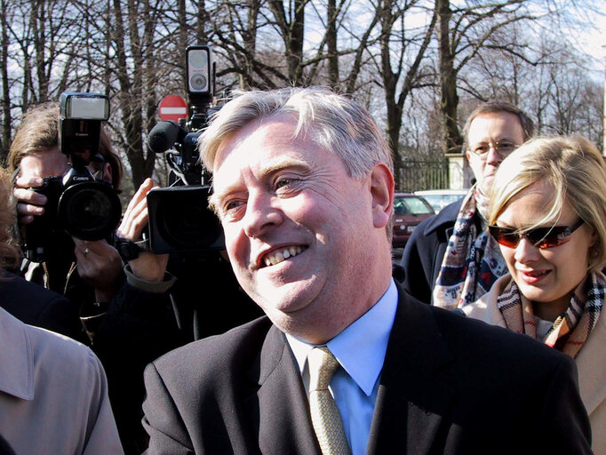 Fotogrāfija 17: Pat Cox, EP President, during his official visit to Estonia, October 15, 2003