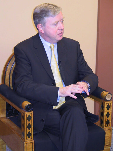 Fotografia 14: Pat Cox, EP President, during his official visit to Estonia, October 15, 2003