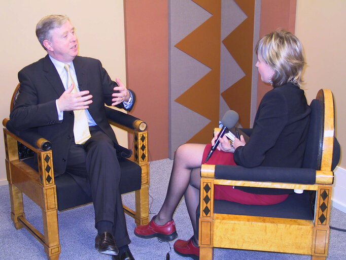 Fotografia 12: Pat Cox, EP President, during his official visit to Estonia, October 15, 2003