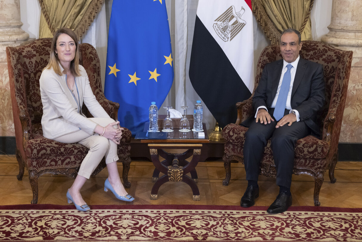 Official visit by Roberta METSOLA, EP President, to Cairo (Egypt) - Meeting with Badr Ahmed Mohamed ABDELATTY, Egyptian Minister for Foreign Affairs