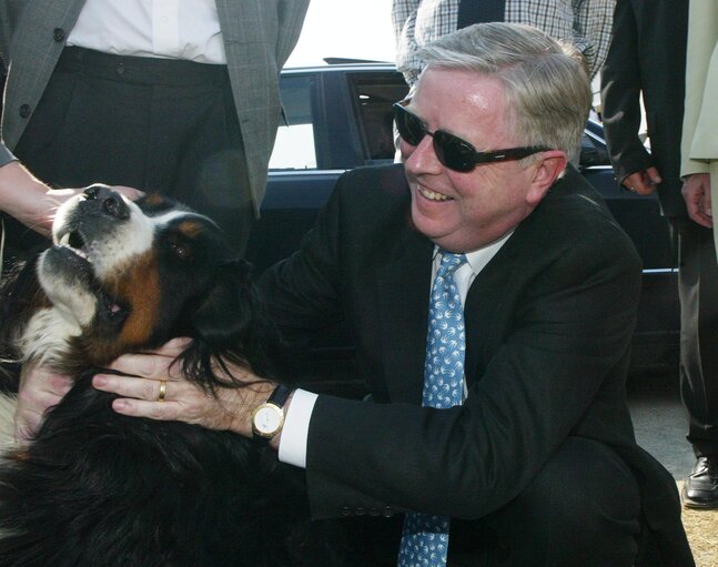 Φωτογραφία 7: Pat Cox, EP President during his official visit to Czech Republic, Prague, October 15, 2003...