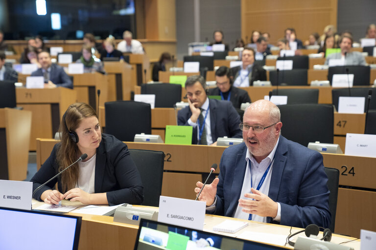 Fotogrāfija 1: ENVI AGRI joint committees - Public Hearing - Forest Monitoring for resilient European Forests